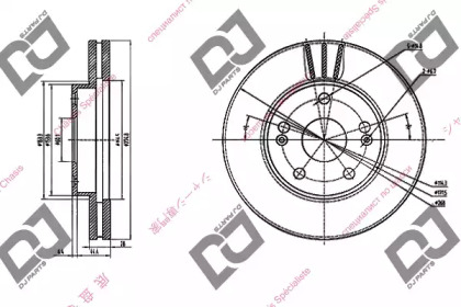 Тормозной диск DJ PARTS BD1460